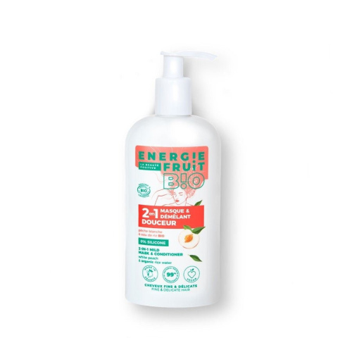 MASCARILLA SUAVE Y ACONDICIONADOR 2 EN 1 - DURAZNO BLANCO Y AGUA DE ARROZ ORGÁNICA